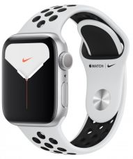 Apple Watch Watch Nike+ 5, 40 мм, корпус из алюминия цвета «серебристый», спортивный ремешок Nike цвета чистая платина/черный